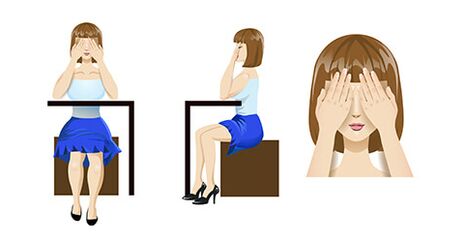 Le palming est un excellent exercice pour détendre les yeux.